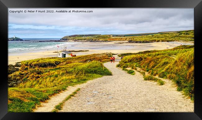 Pathway To The Beach Framed Print by Peter F Hunt