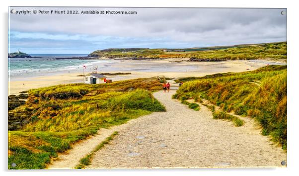 Pathway To The Beach Acrylic by Peter F Hunt