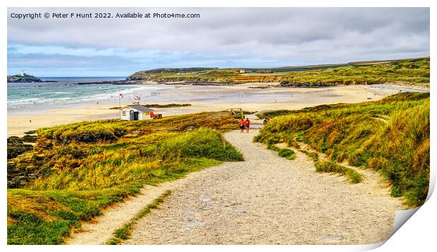 Pathway To The Beach Print by Peter F Hunt