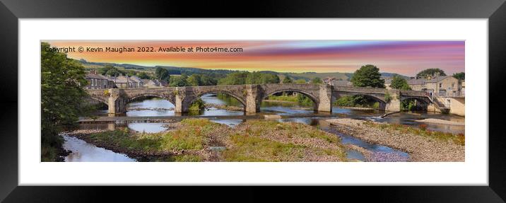 Crossing the Tyne Framed Mounted Print by Kevin Maughan