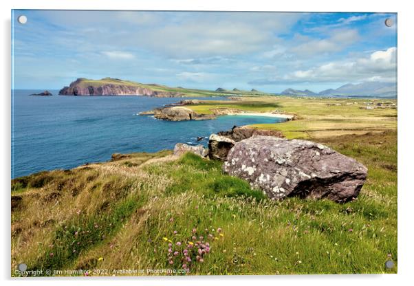 Slea Head drive, Dingle Peninsula, Ireland Acrylic by jim Hamilton