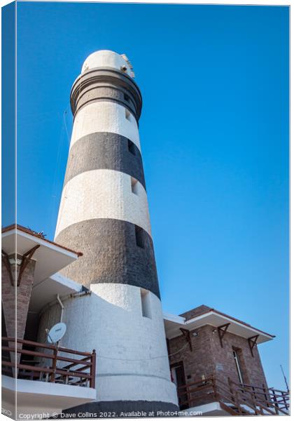 The lighthouse on Daedalus Reef, Red Sea, Egypt Canvas Print by Dave Collins