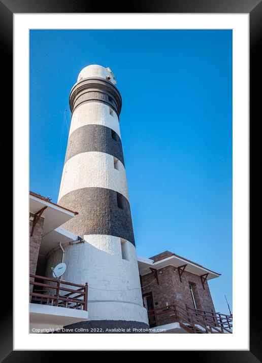 The lighthouse on Daedalus Reef, Red Sea, Egypt Framed Mounted Print by Dave Collins