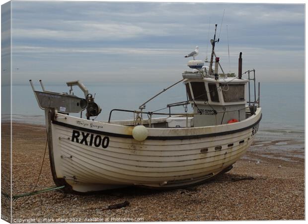 RX100 of the Hastings fishing fleet. Canvas Print by Mark Ward