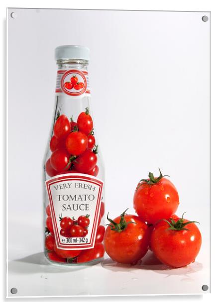 Very Fresh Tomato Sauce Acrylic by Will Ireland Photography