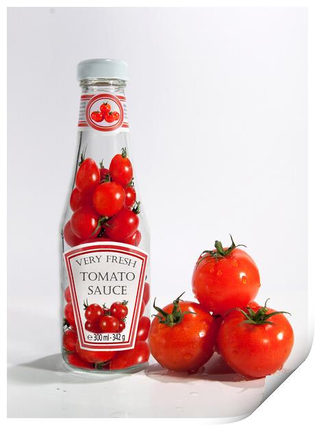 Very Fresh Tomato Sauce Print by Will Ireland Photography