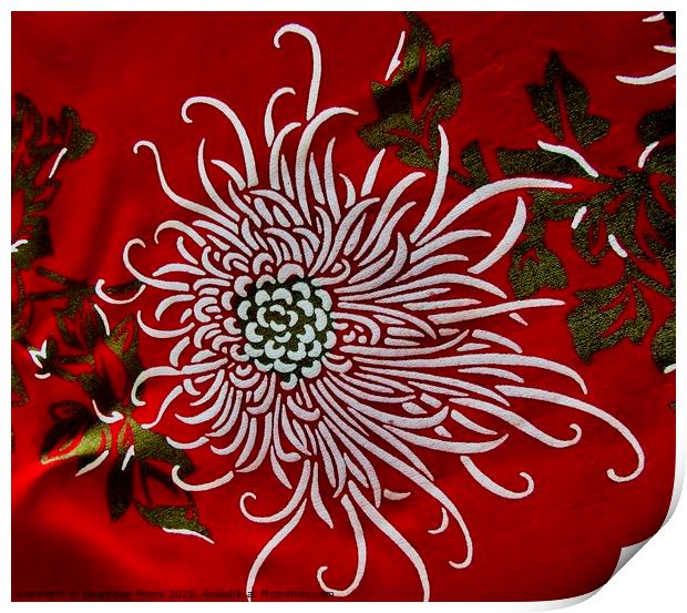 Abstract Chrysanthemum Print by Stephanie Moore