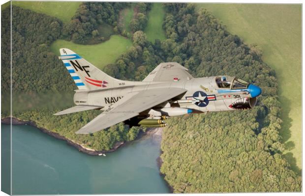 Ling-Temco-Vought A-7 Corsair II Canvas Print by Simon Westwood