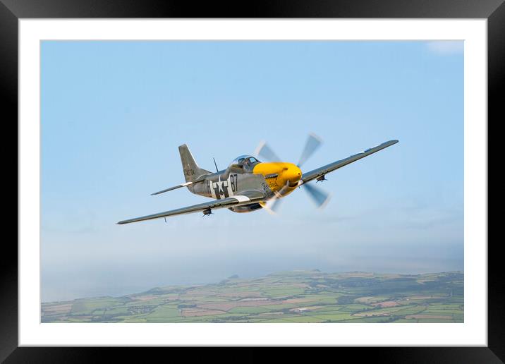 P-51D Mustang 'Ferocious Frankie' Framed Mounted Print by Simon Westwood