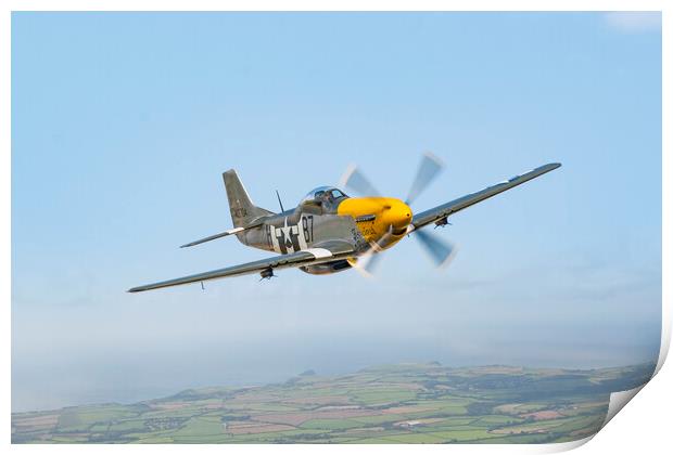 P-51D Mustang 'Ferocious Frankie' Print by Simon Westwood
