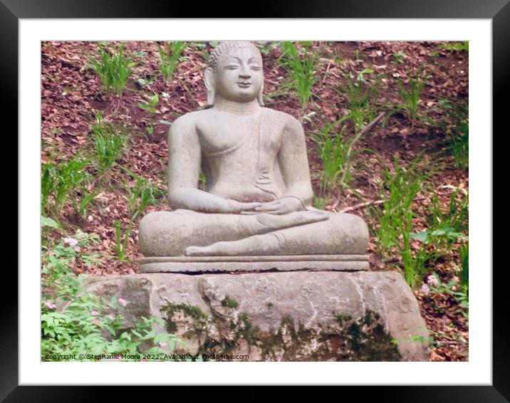 Seated Buddha Framed Mounted Print by Stephanie Moore