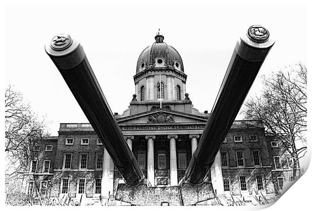 Facade of The Imperial War Museum, London, United  Print by Luigi Petro