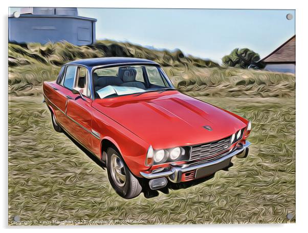 1974 Rover 3500 P6 (Digital Art) Acrylic by Kevin Maughan