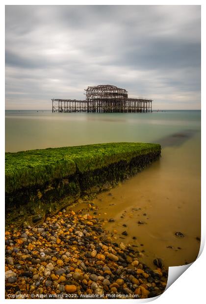 West Pier, Brighton Print by Nigel Wilkins
