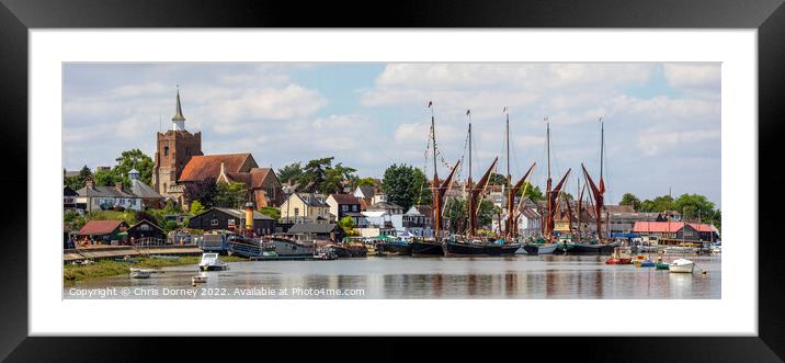 Maldon in Essex, UK Framed Mounted Print by Chris Dorney