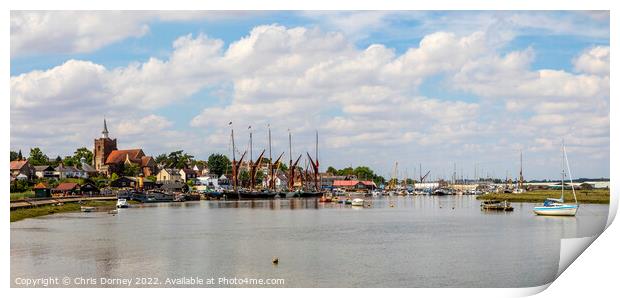 Maldon in Essex, UK Print by Chris Dorney