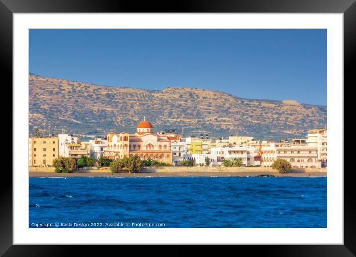 Ierapetra, Crete, Greece Framed Mounted Print by Kasia Design