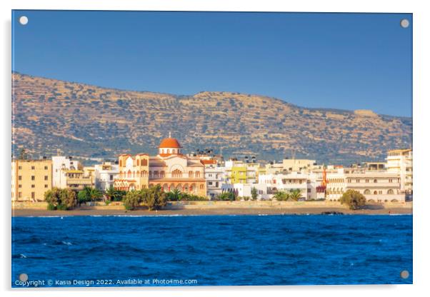 Ierapetra, Crete, Greece Acrylic by Kasia Design