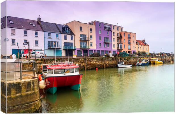 St Andrews Harbour Canvas Print by Valerie Paterson