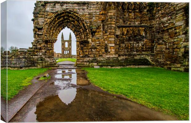 Cathedral Ruin Canvas Print by Valerie Paterson