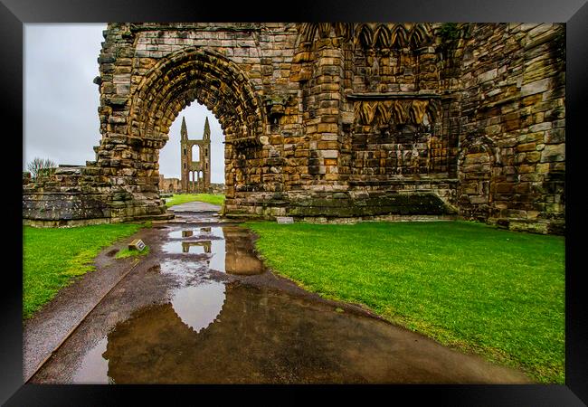 Cathedral Ruin Framed Print by Valerie Paterson