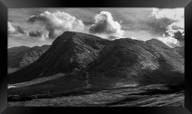 Buachaille Etive Mor Mono. Framed Print by Tommy Dickson