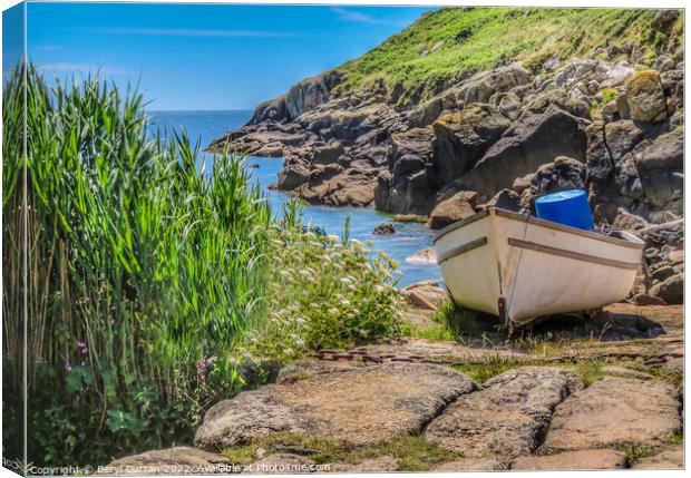 Serenity on the Cornwall Coast Canvas Print by Beryl Curran