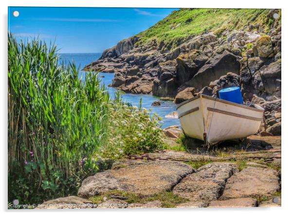 Serenity on the Cornwall Coast Acrylic by Beryl Curran