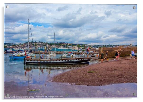 Ferry boat at Teignmouth  Acrylic by Ian Stone