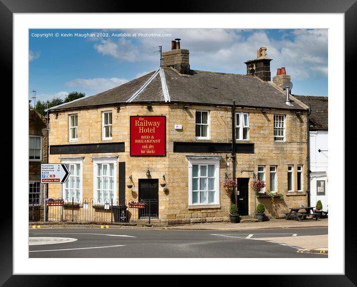 The Railway Hotel At Haydon Bridge Framed Mounted Print by Kevin Maughan