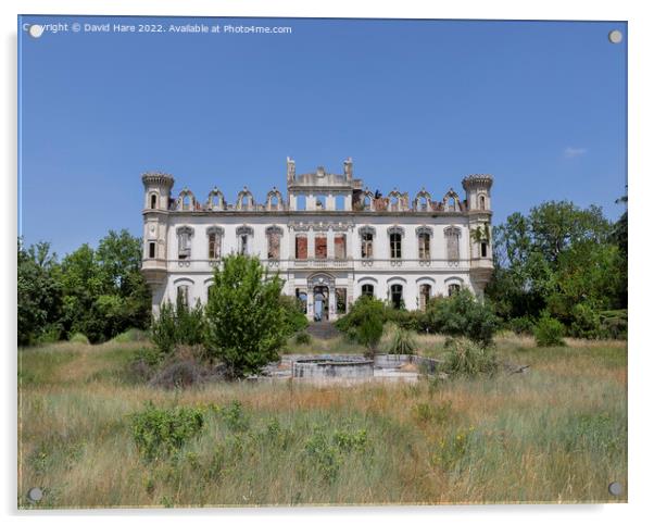 Castle Valgros Acrylic by David Hare