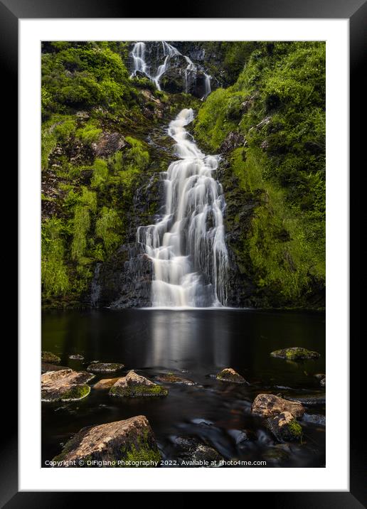 Assaranca Waterfall Framed Mounted Print by DiFigiano Photography