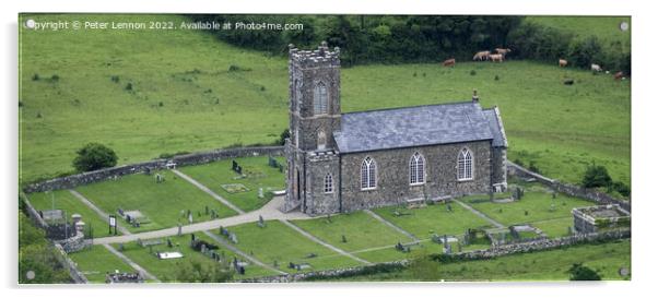 St Cadan's Parish Church, Tamlaghtard Acrylic by Peter Lennon