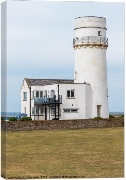 Hunstanton Lighthouse Canvas Print by Clive Wells