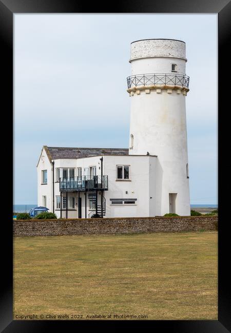 Hunstanton Lighthouse Framed Print by Clive Wells