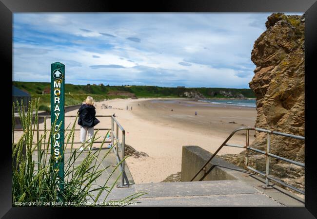  Moray Coastal Path Cullen Beach Framed Print by Joe Dailly
