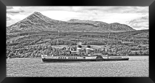Abstract PS Waverley at Brodick, Isle of Arran Framed Print by Allan Durward Photography