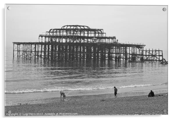 West Pier in Brighton, East Sussex, United Kingdom. Acrylic by Luigi Petro