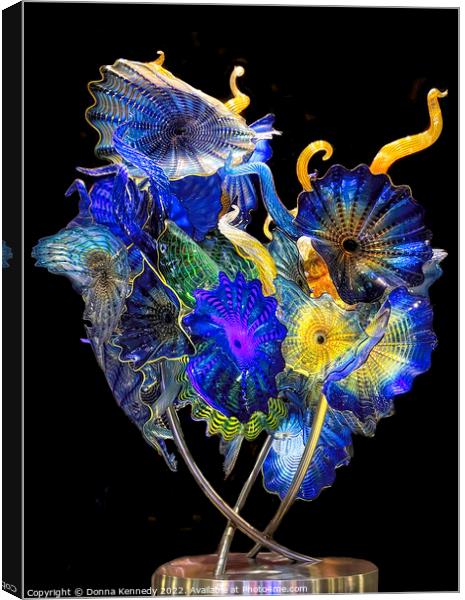 Chihuly Clusters Persians Canvas Print by Donna Kennedy