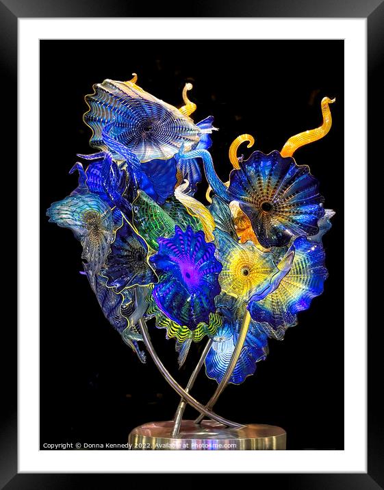 Chihuly Clusters Persians Framed Mounted Print by Donna Kennedy