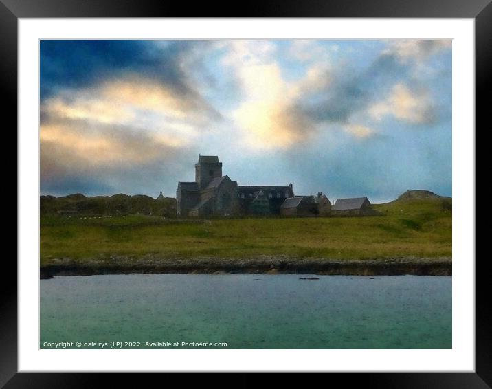 IONA ABBEY argyll and bute Framed Mounted Print by dale rys (LP)