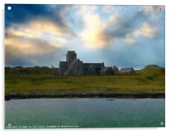 IONA ABBEY argyll and bute Acrylic by dale rys (LP)