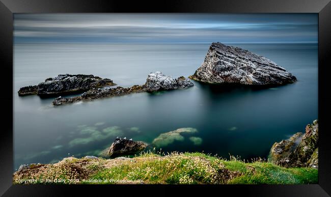 Long Exposure landscape on the Moray Coast Scotland Framed Print by Joe Dailly