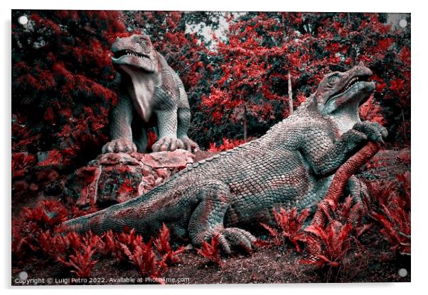 Cristal Palace, Dinosaurs Park, London, United Kingdom. Acrylic by Luigi Petro