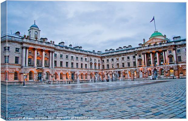 Somerset House Canvas Print by Dawn O'Connor
