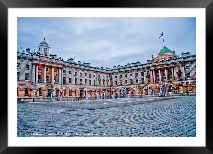 Somerset House Framed Mounted Print by Dawn O'Connor