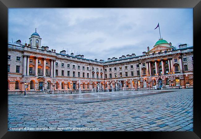 Somerset House Framed Print by Dawn O'Connor