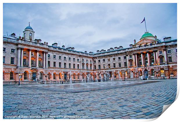 Somerset House Print by Dawn O'Connor