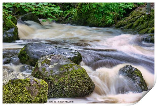 Aira force before the Fall Print by Andrew Heath