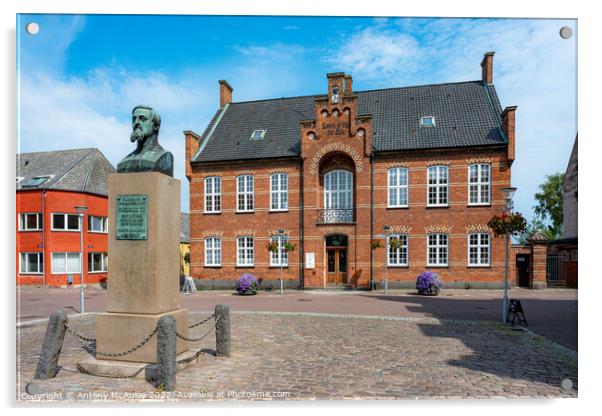 Stubbekoping Town Hall Acrylic by Antony McAulay